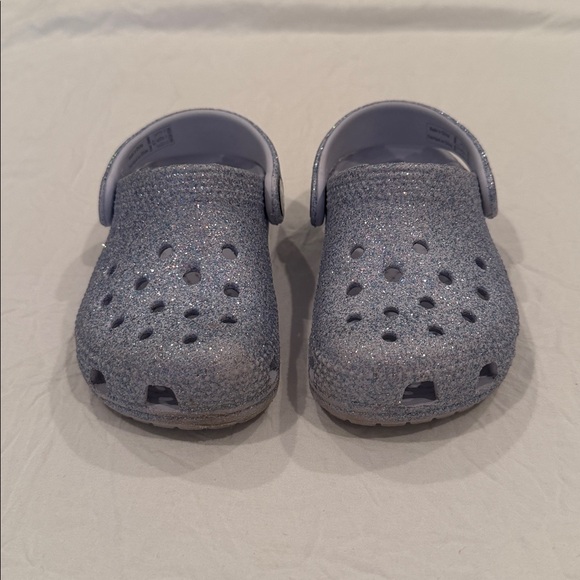 CROCS Other - Sparkly blue and purple toddler crocs